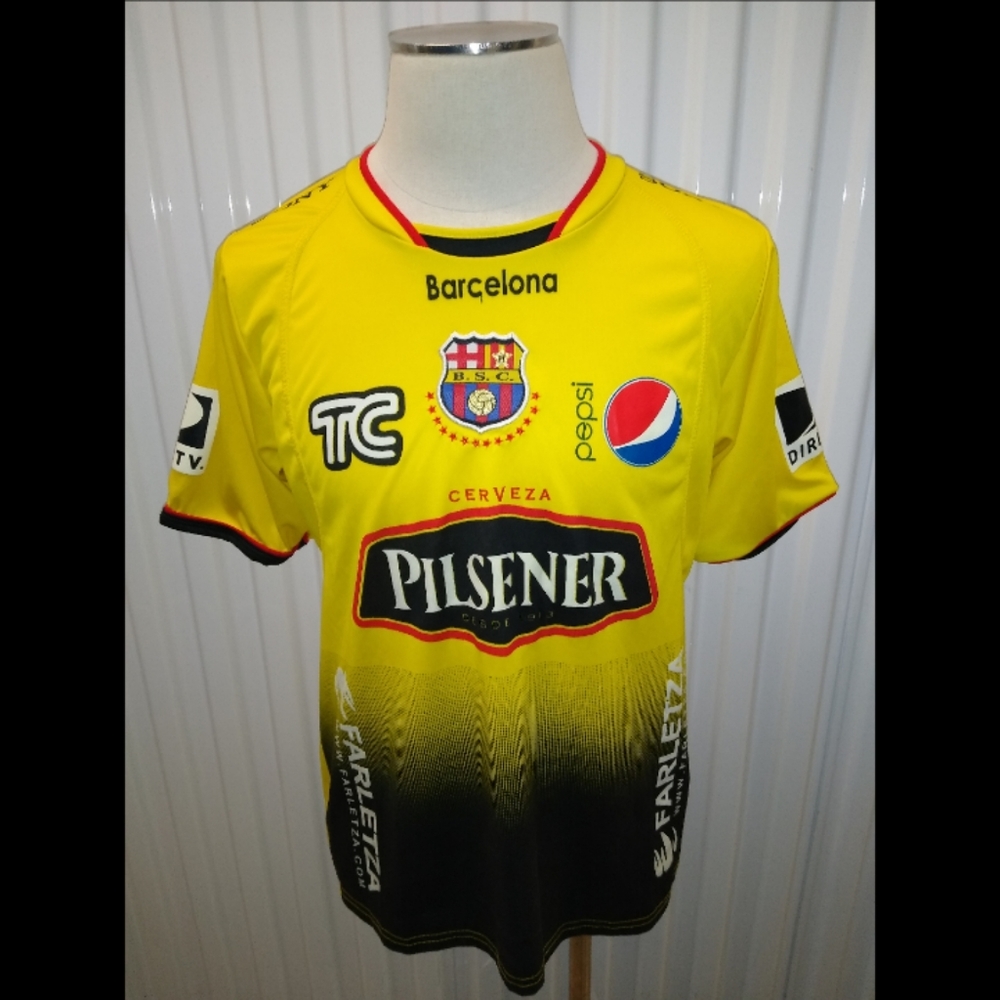 Barcelona Pilsner 2012 Soccer Jersey Size Large